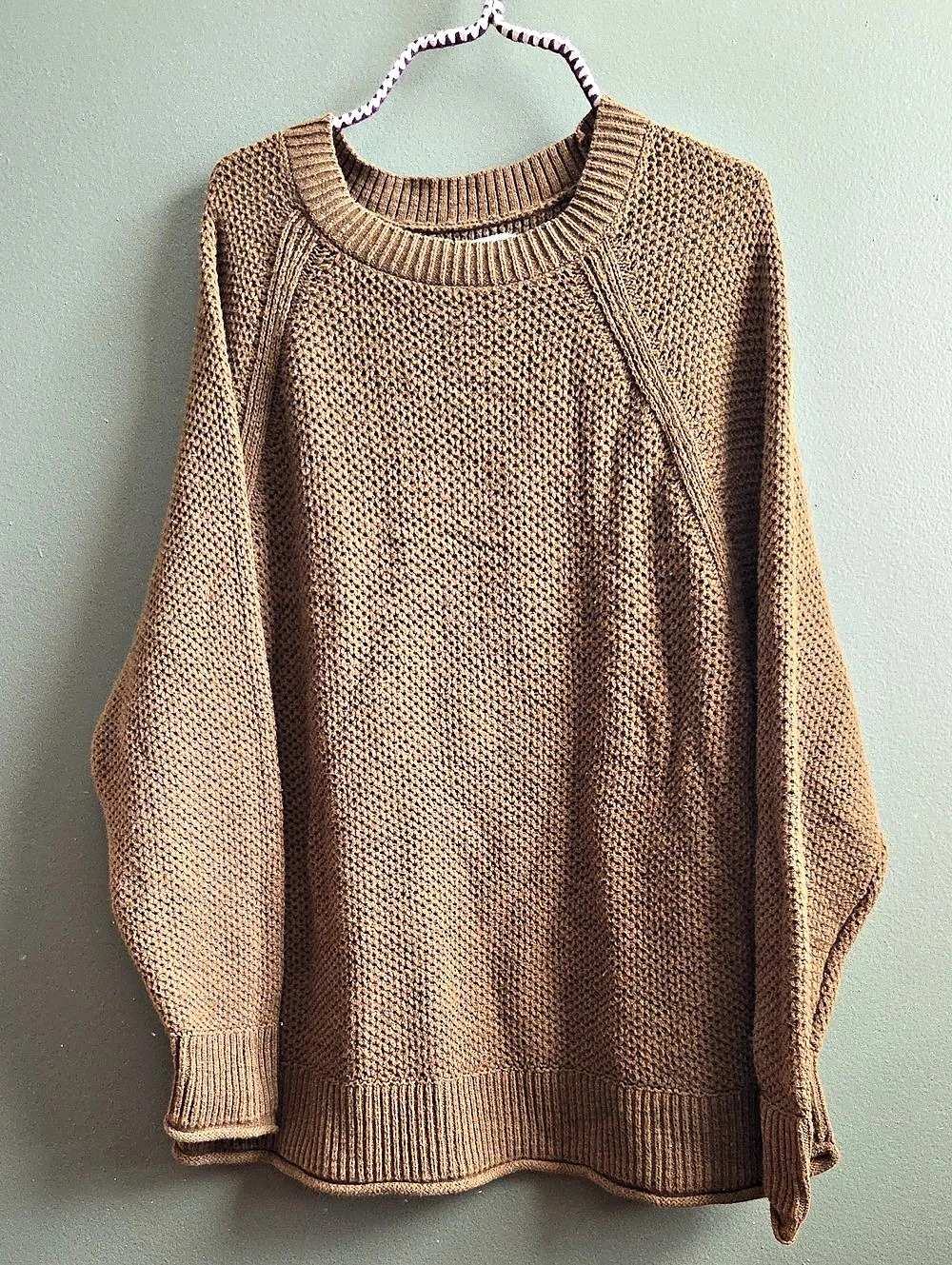 Sonoma Mossy Green Knit Sweater Large